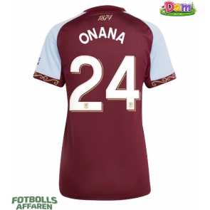 Aston Villa Amadou Onana #24 Hemmatröja Kvinnor 2025-26 Kortärmad